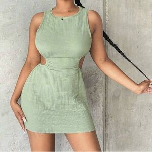 SHEIN SXY Cut Out Waist Mini Dress